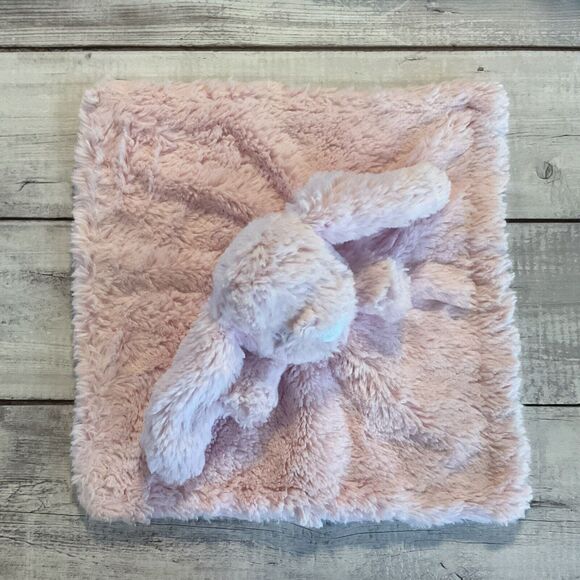 Manhattan Kids Pink Bunny Rabbit Lovey Soft Plush Baby Security Blanket - Picture 5 of 12
